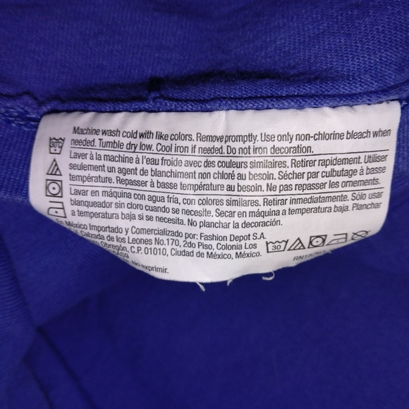 Champion Blue Short Sleeve Tee with Graphic Logo - Picture 6 of 6